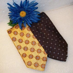 ❄️HP❄️Hart Schaffner Marx Mens Ties 100% Silk